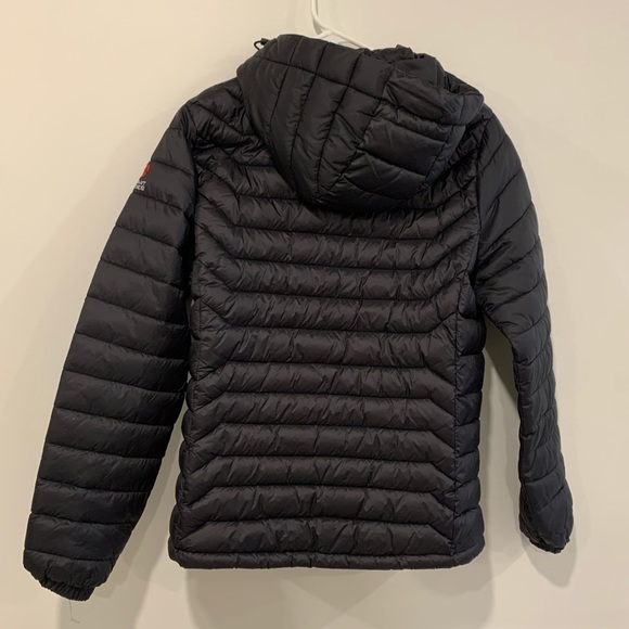 Faux The North Face Black Puffy Jacket Size M— LIKE NEW - Picture 10 of 13